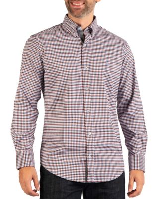 Men's Multi-Color Gingham Long-Sleeve Regular-Fit Shirt