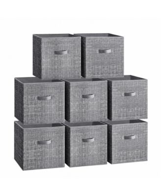 Set of 8 Foldable Storage Cubes with 9.5 Gal Capacity