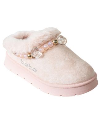 Little Girl's (1-13) Cozy Boot Slide with Beaded Bracelet and Rhinestone Details