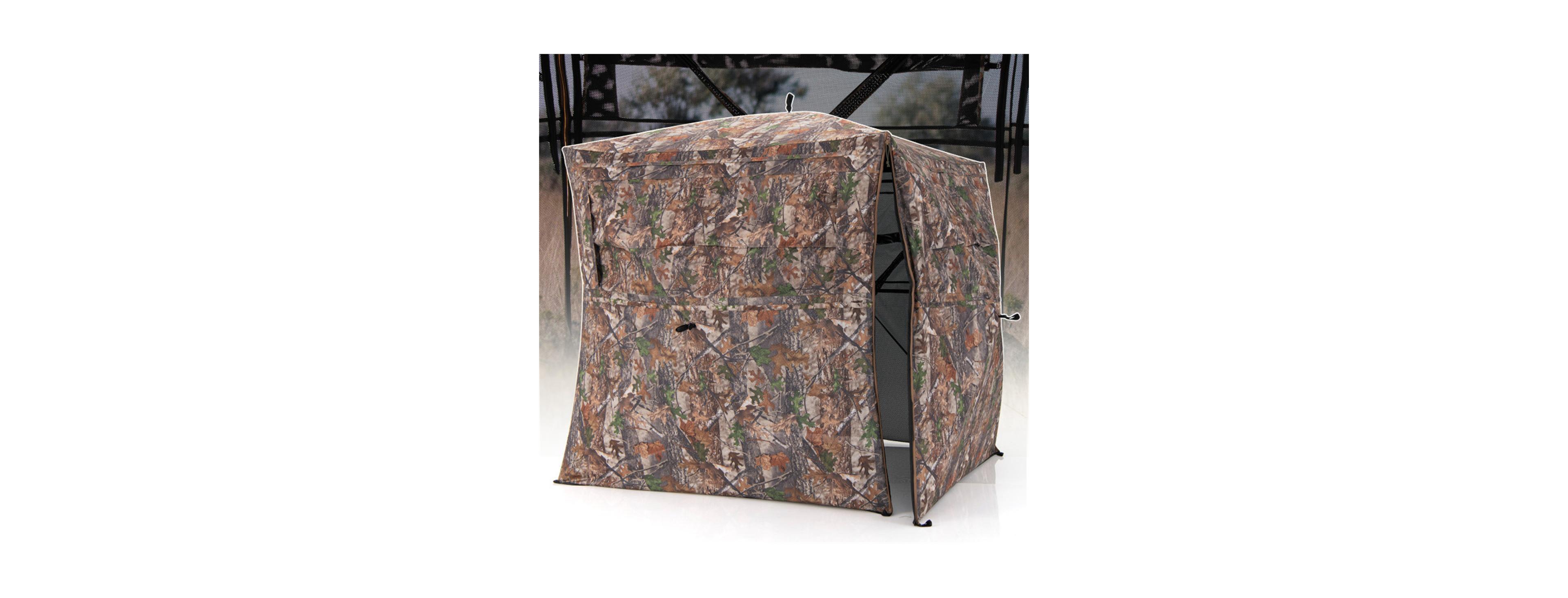 Sevorley Outdoor hunting tent one-way transparent, Camouflage, 150D Polyester Fabric with Pu Coating Construction
