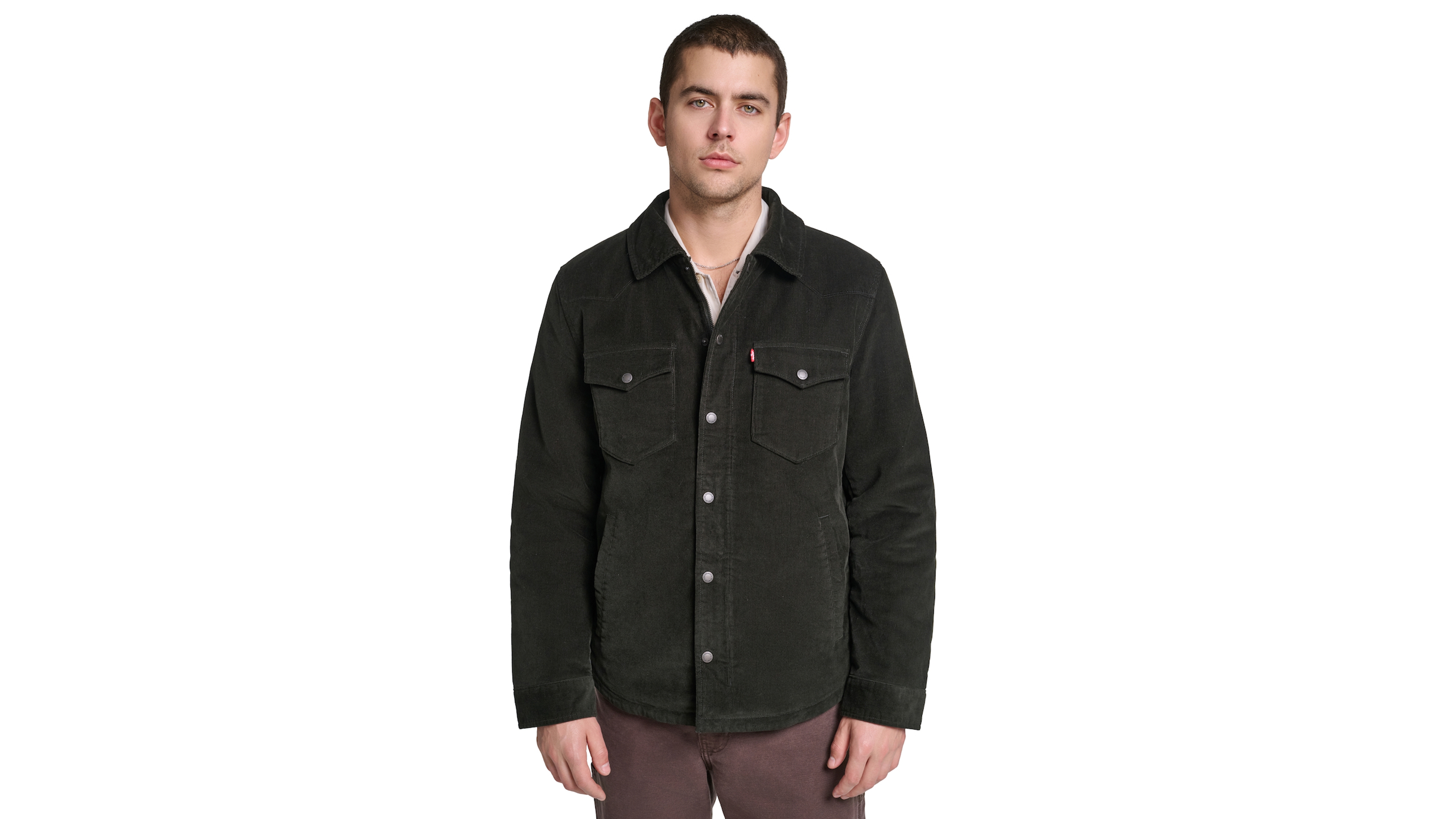 Levi's Men's Western Regular-Fit Corduroy Shirt Jacket