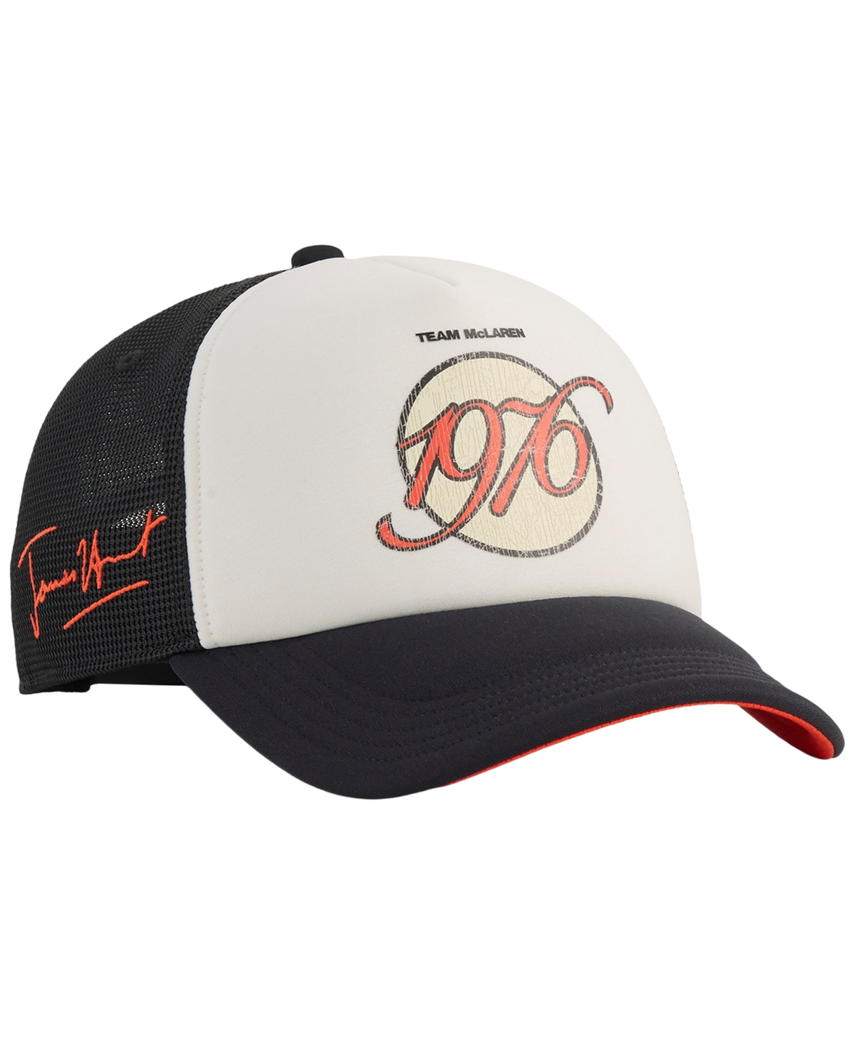 Puma Men's McLaren James Hunt Snapback Trucker Cap - White