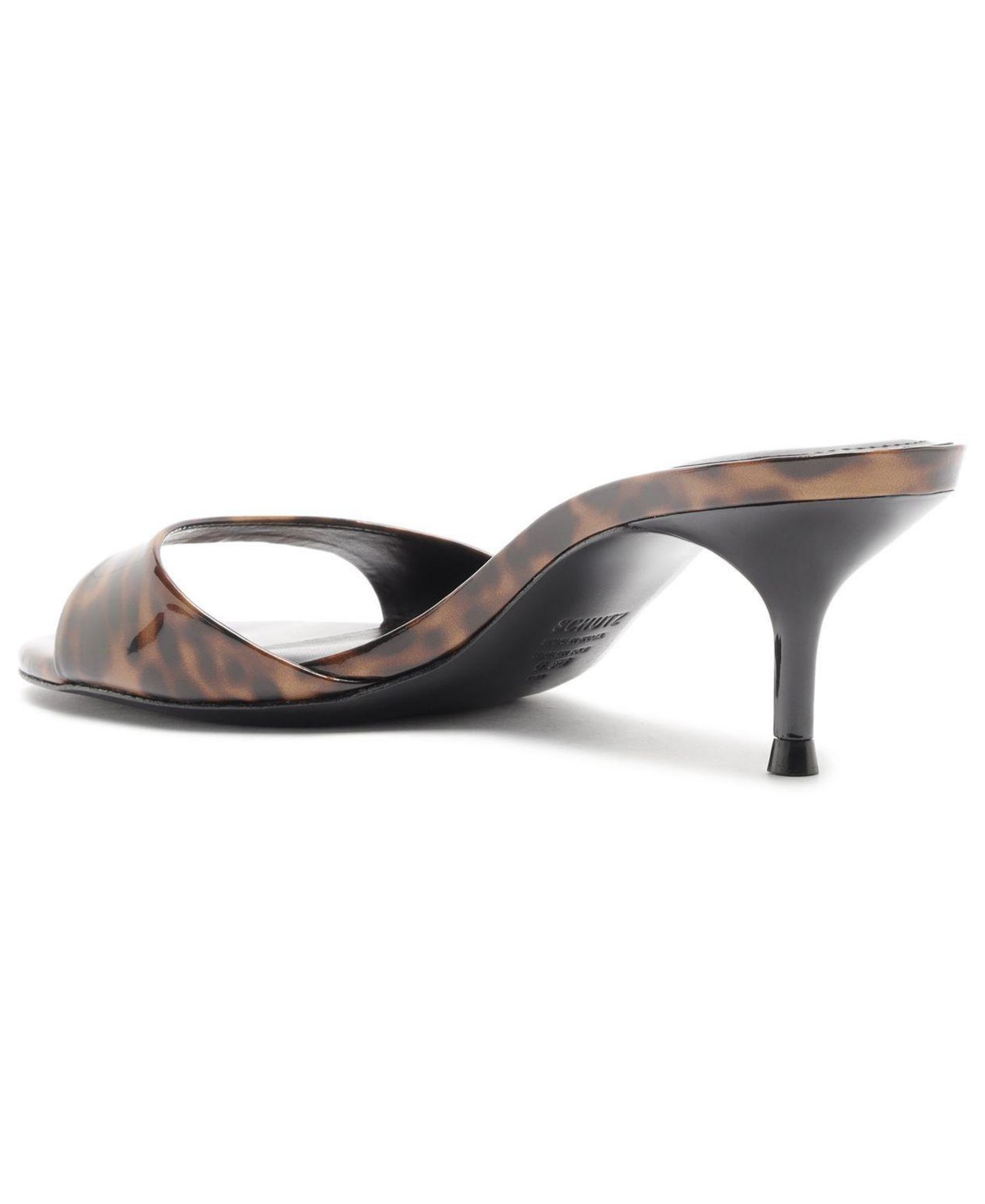 Женские сандалии Schutz Sally Mid Round Toe Kitten Heel Leather, цвет: С принтом — фото 9