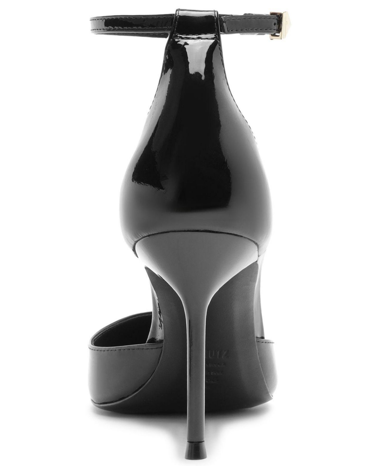 Женские туфли Schutz Paloma Stiletto Pointed Toe Ankle Strap Pumps, цвет: Чёрный — фото 3