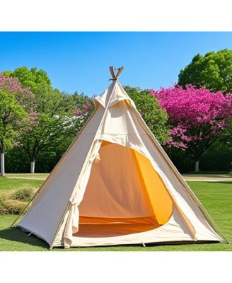 Outdoor Indian Pyramid Tent 3-4 Person Camping Tent