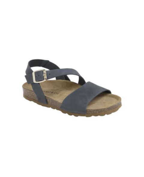 Женские сандалии Celtic & Co. Aysmetric Strap Ankle-Strap Arch-Support Flatform, цвет: Тёмно-синий