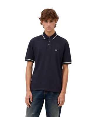 Men's Cotton Pique Tipping Polo Shirt