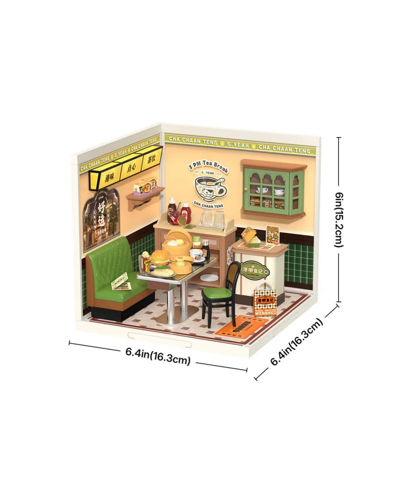 Детский конструктор Robotime Hong Kong Bites Cafe Super Creator Wooden Model Building Set, Ages 14+ — фото 4