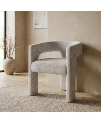 Modern Jacquard Counter Stool, Iron Frame