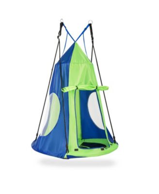 40 in 2-in-1 Saucer Swing with Detachable Play Tent, Ages 3+