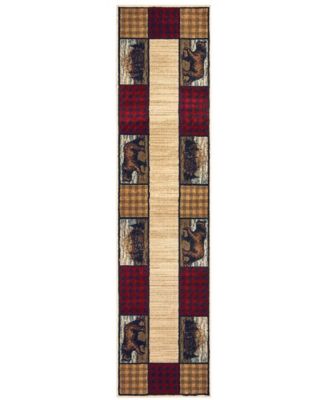 Woodlands 9603C 1'10" x 7'6" Runner Rug