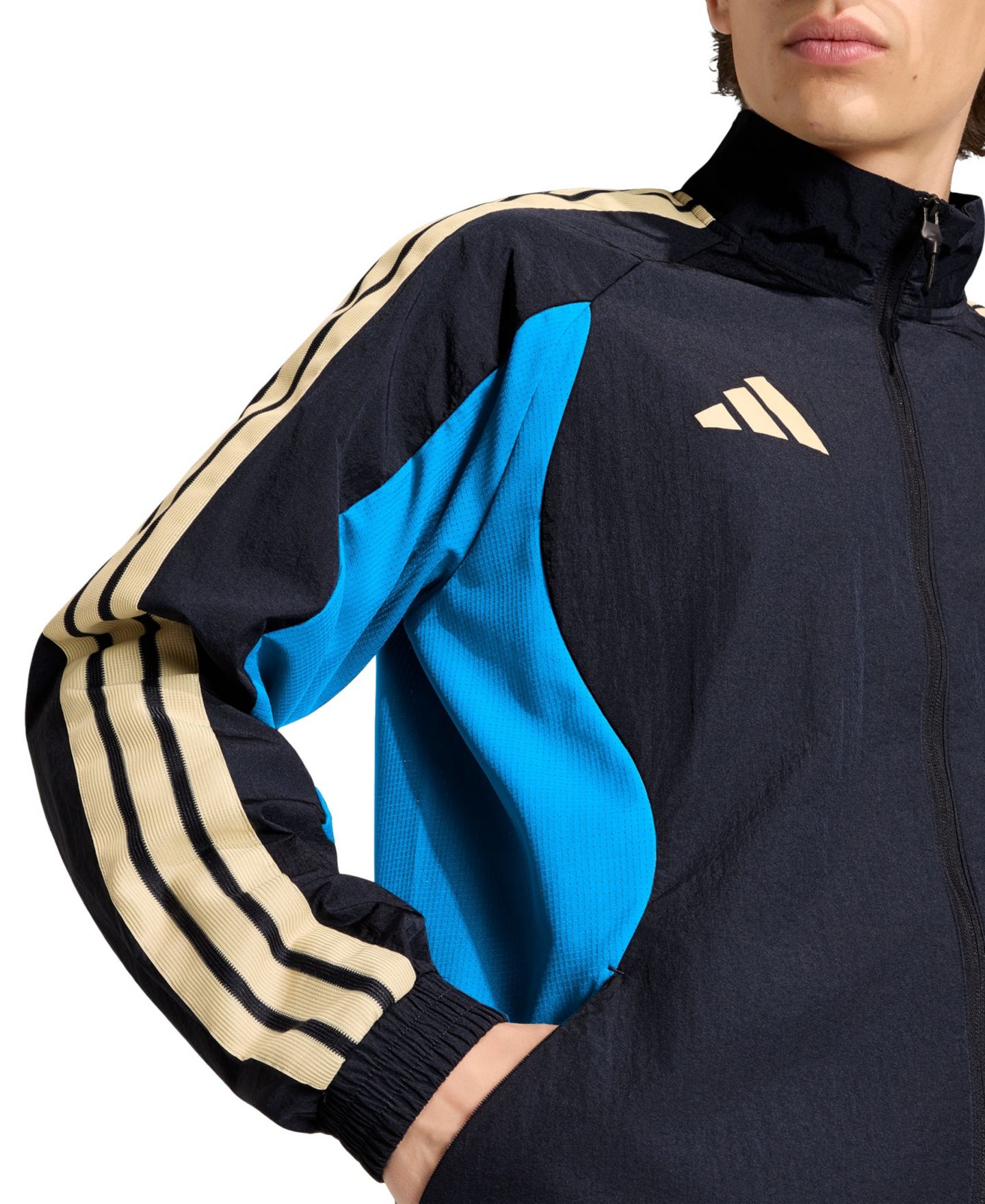 Мужская куртка adidas Navy Philadelphia Union 2026 Anthem Raglan Full-Zip — фото 6