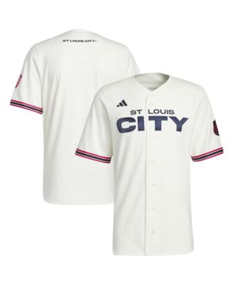 Men's White St. Louis CITY SC MLS x US Sports Baseball Jersey