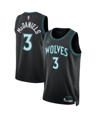 Men's and Women's Jaden McDaniels Black Minnesota Timberwolves Swingman Jersey