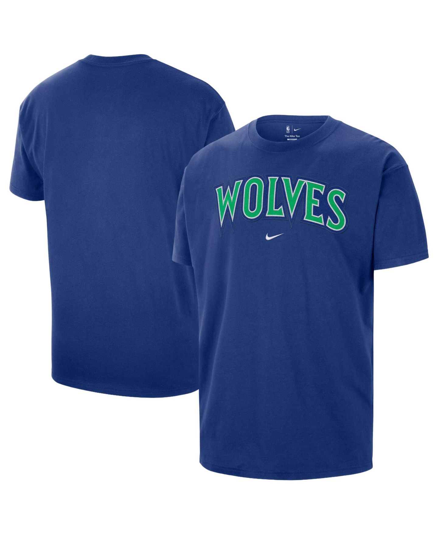 Мужская футболка Nike Blue Minnesota Timberwolves Twill Logo — фото 1