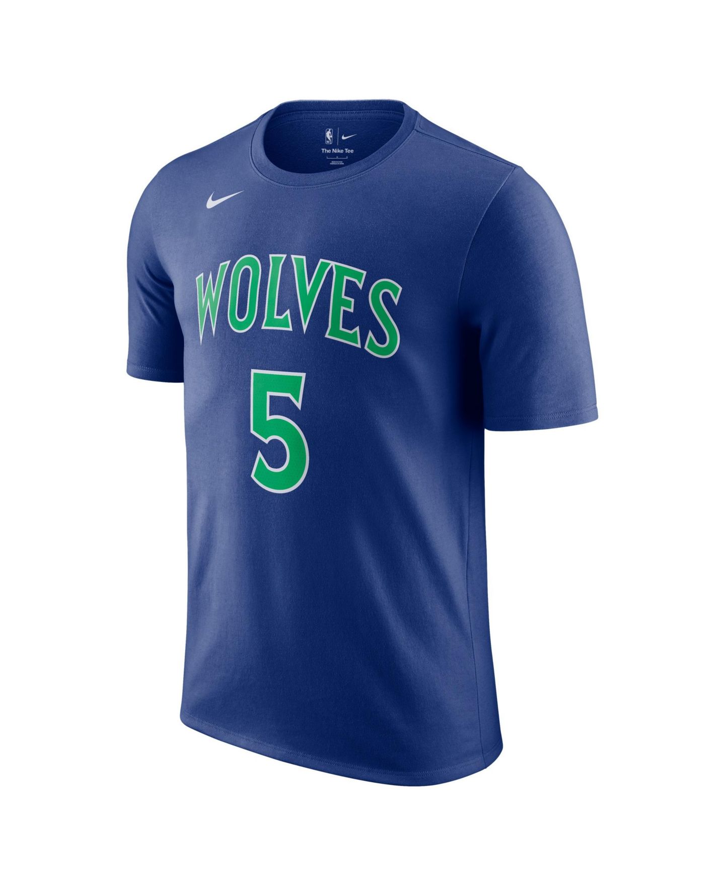 Мужская футболка Nike Anthony Edwards Blue Minnesota Timberwolves Icon Name & Number — фото 2