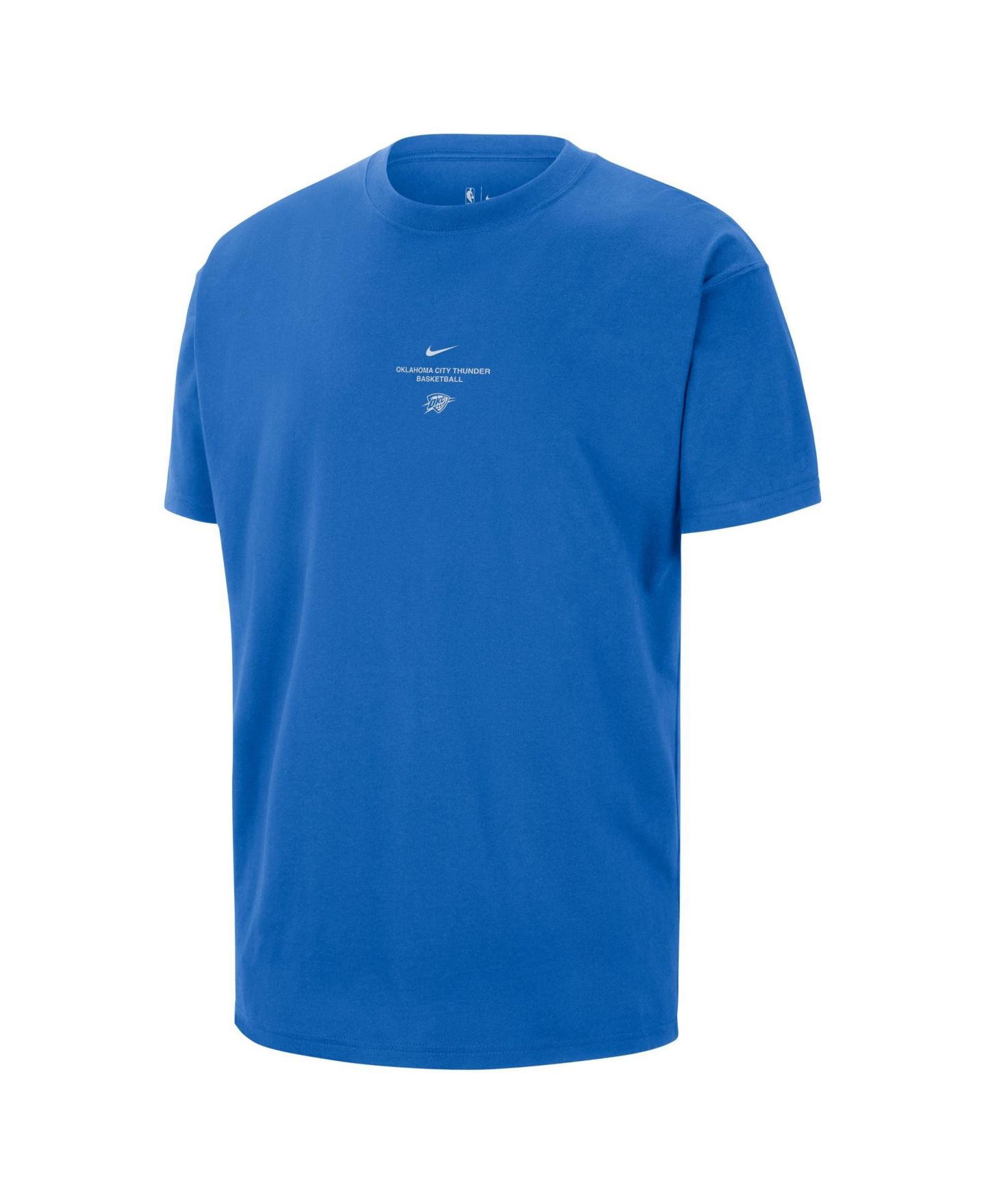 Мужская футболка Nike Blue Oklahoma City Thunder 2026 Standard Issue Practice — фото 2