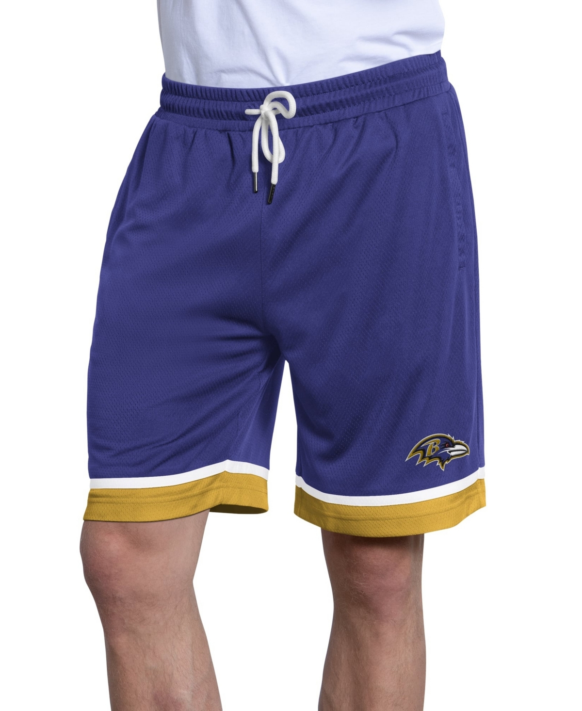 Starter Men's Purple Baltimore Ravens Power Play Mesh Shorts - Purple, Black