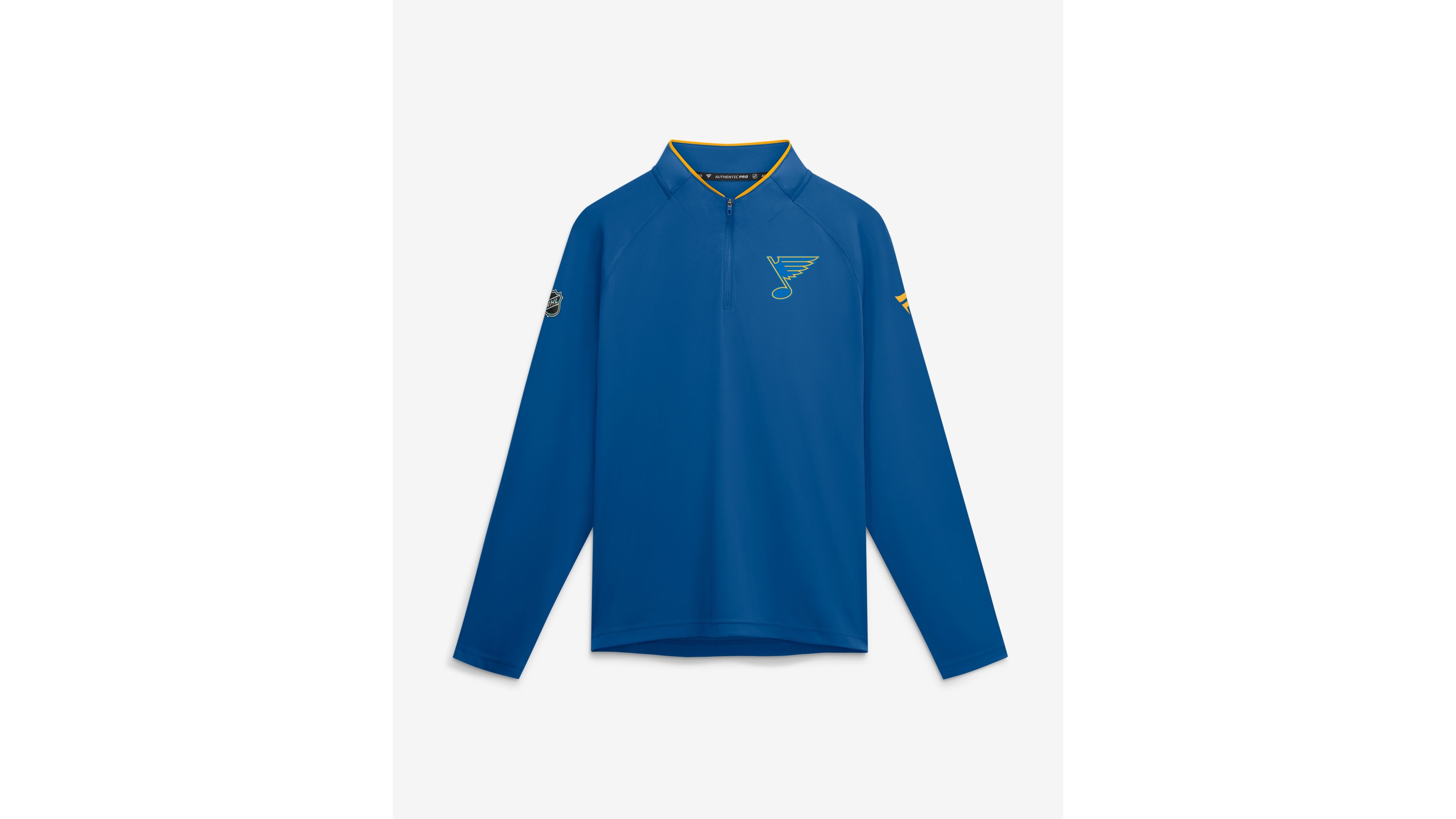 Fanatics Men's Blue St. Louis Blues Authentic Pro Rink Lightweight Quarter-Zip Pullover