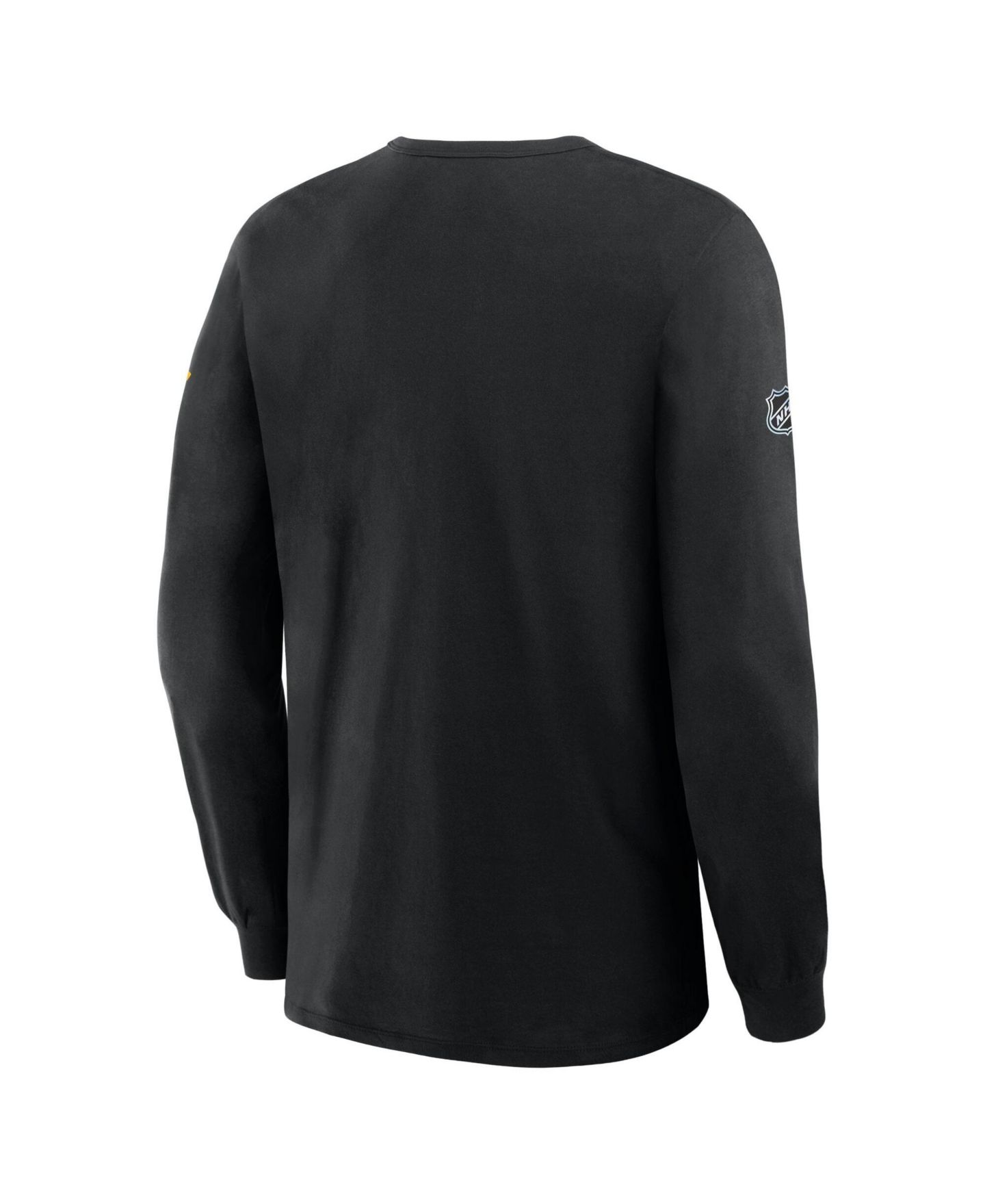 Мужская футболка Fanatics Black Boston Bruins Authentic Pro Primary Logo Long Sleeve — фото 4