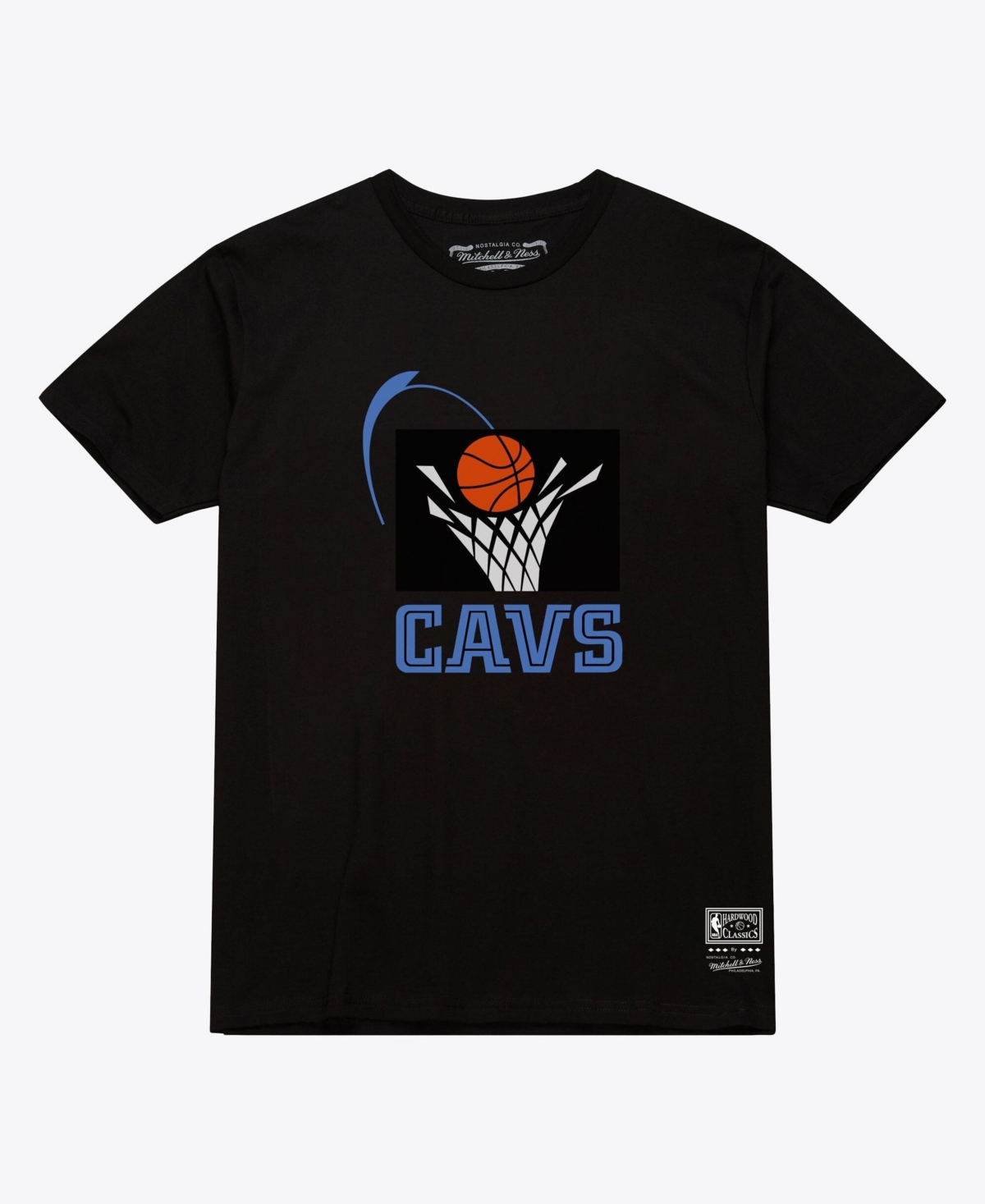 Mitchell & Ness Men's and Women's Black Cleveland Cavaliers Hardwood Classics Arch T-Shirt - Black