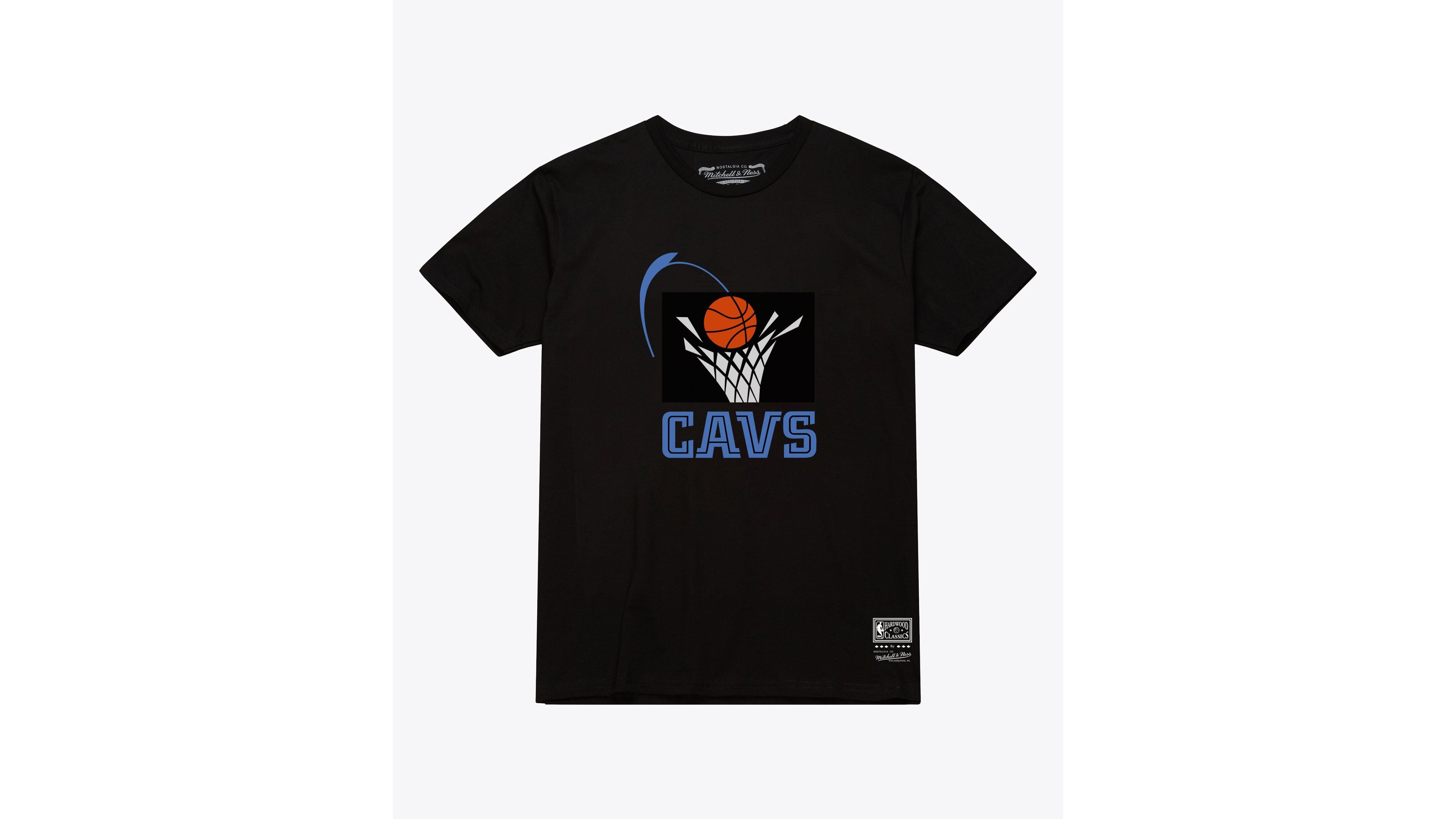 Mitchell & Ness Men's and Women's Black Cleveland Cavaliers Hardwood Classics Arch T-Shirt