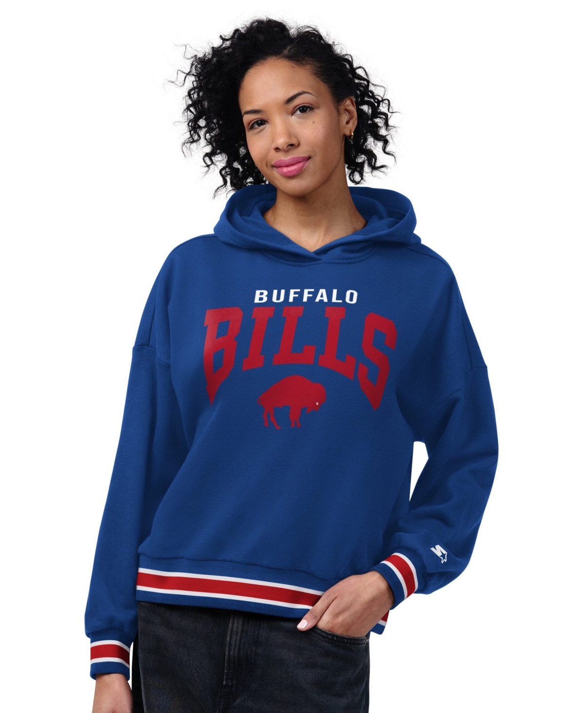Starter Women's Royal Buffalo Bills Vintage Home Plate Hoodie