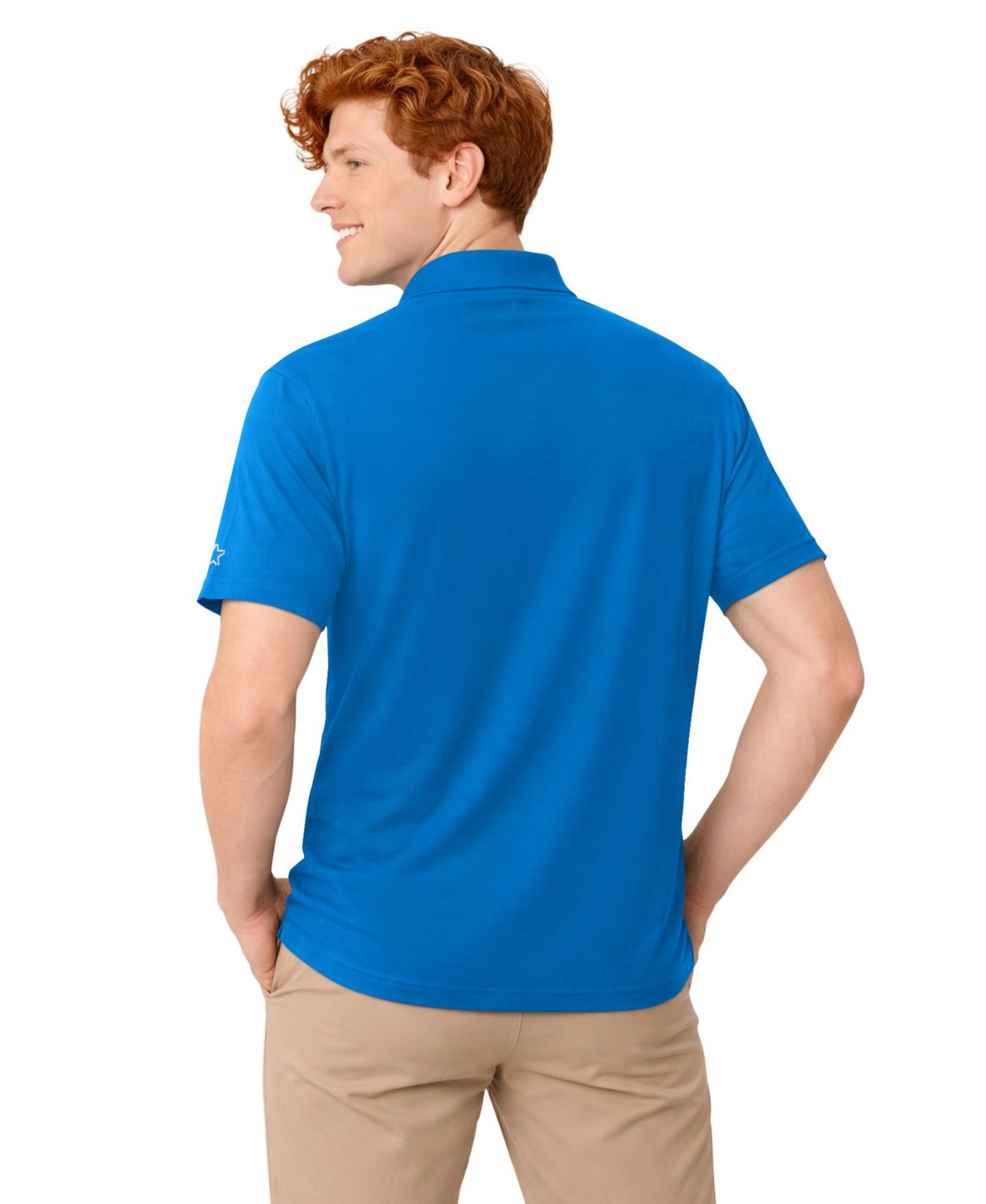 Мужские поло Starter Blue/Silver Detroit Lions Logo Polo, 2-Pack Set — фото 5