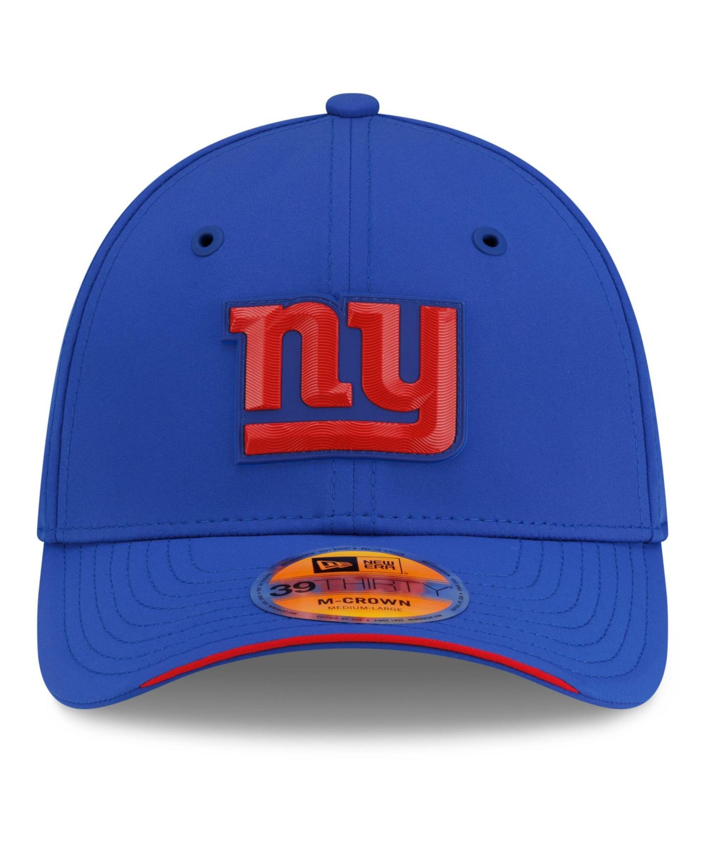 Мужская кепка New Era Royal New York Giants 2026 Sideline 39THIRTY M-Crown Flex Hat — фото 2