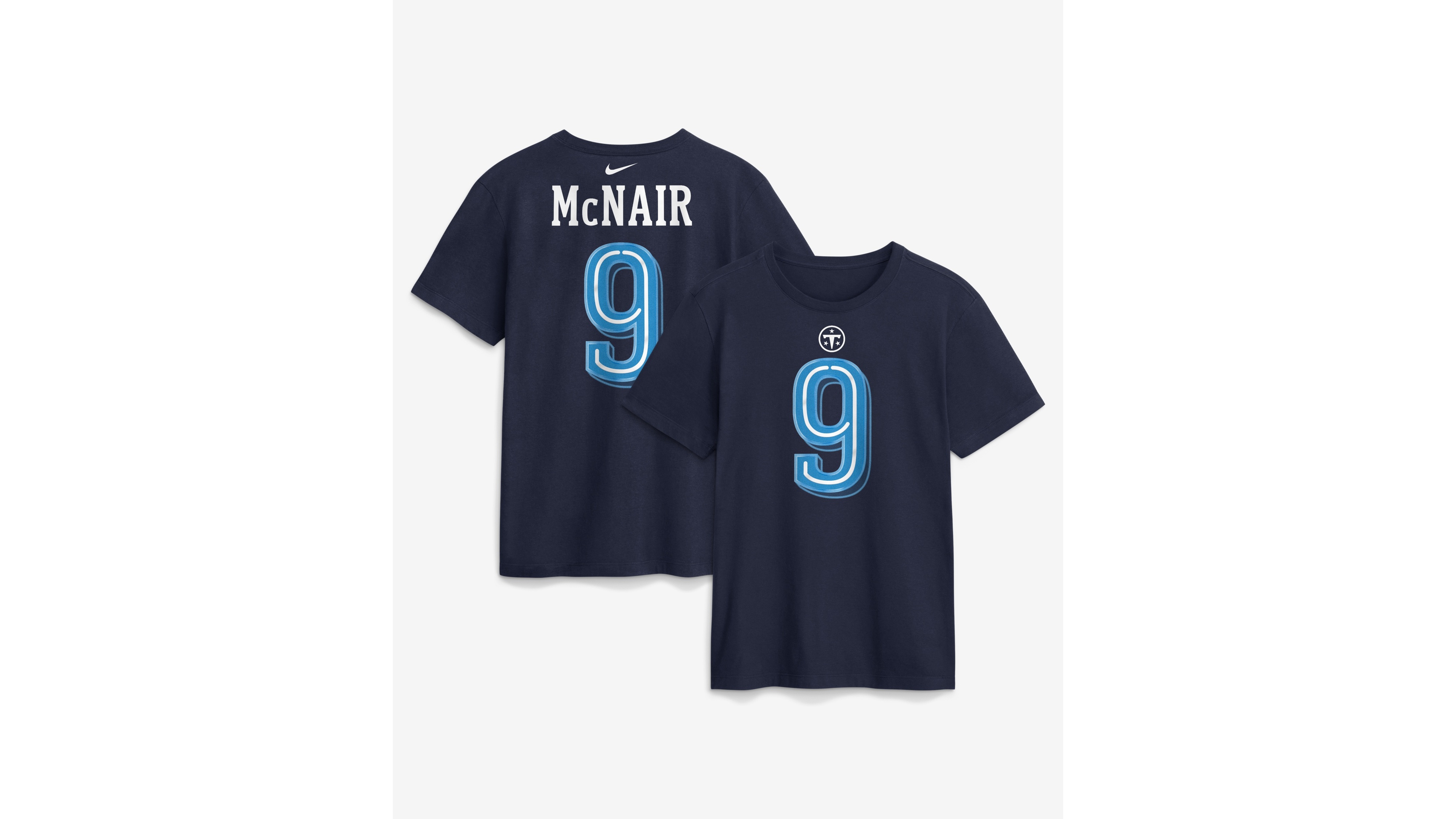 Nike Men's Steve McNair Navy Tennessee Titans 2026 Rivalries Collection Player Name & Number T-Shirt