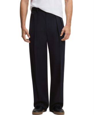 BOSS BY BECKHAM Wool Relaxed-Fit Trousers
