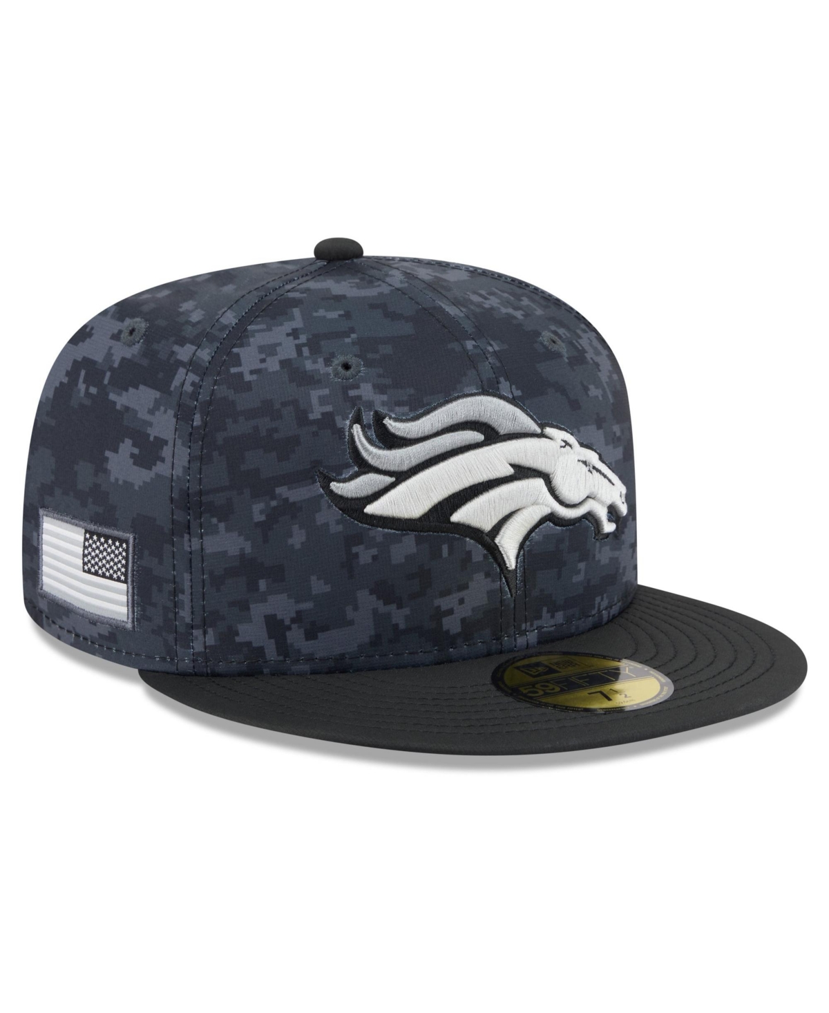 New Era Men's Black Denver Broncos 2026 Salute To Service 59FIFTY Fitted Hat - Black