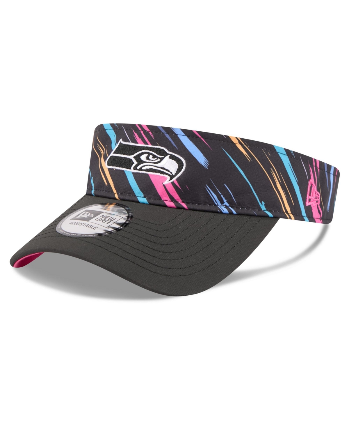 New Era Men's Black Seattle Seahawks 2026 Nfl Crucial Catch Adjustable Visor - Black