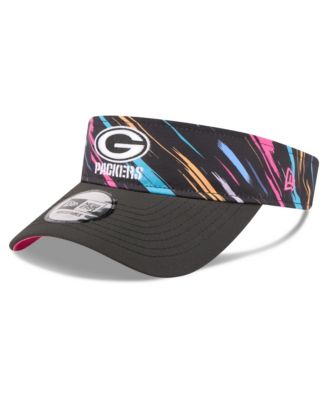 Men's Black Green Bay Packers 2026 NFL Crucial Catch Adjustable Visor