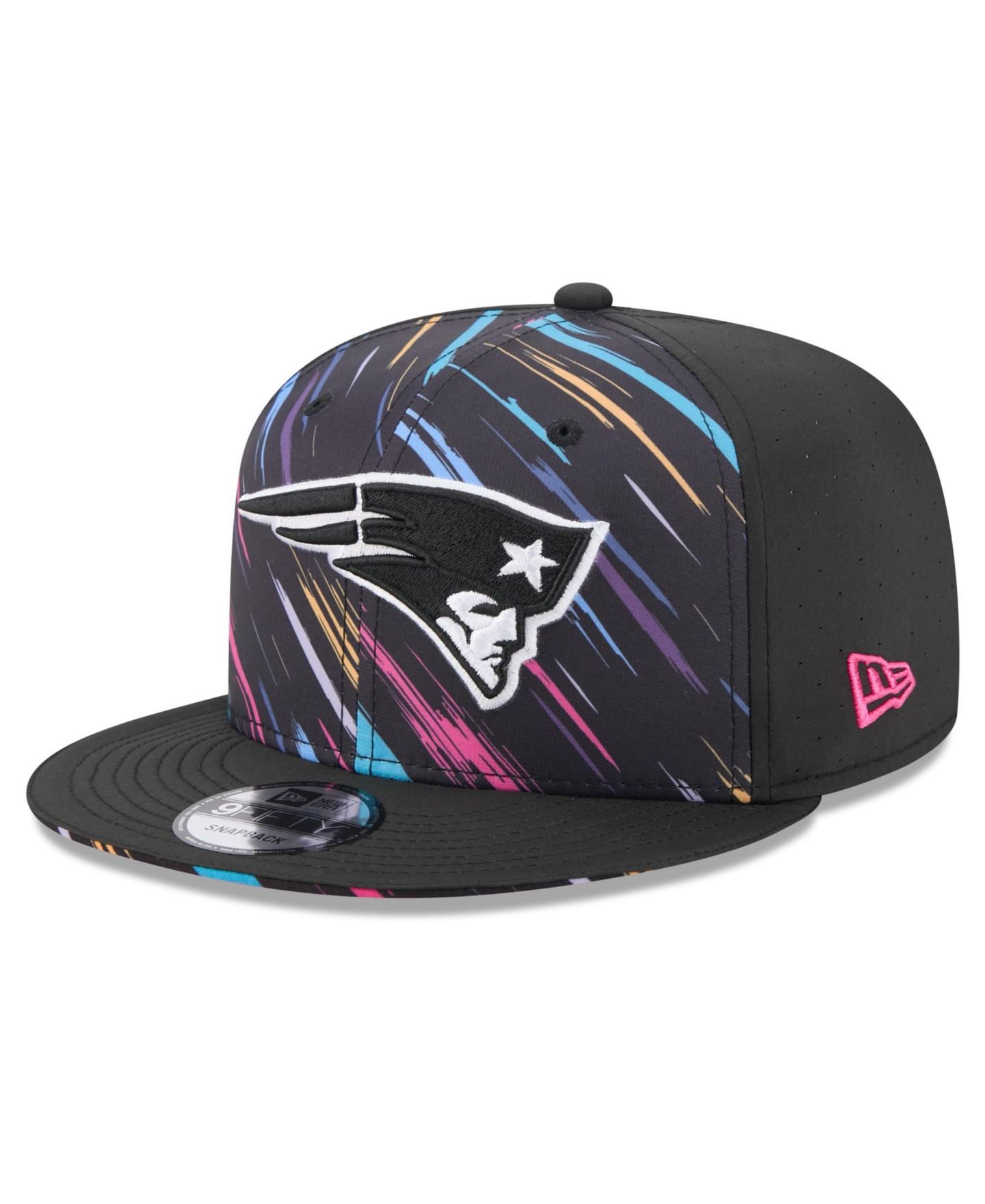Мужская кепка New Era Black New England Patriots 2026 NFL Crucial Catch 9FIFTY Snapback Hat — фото 3