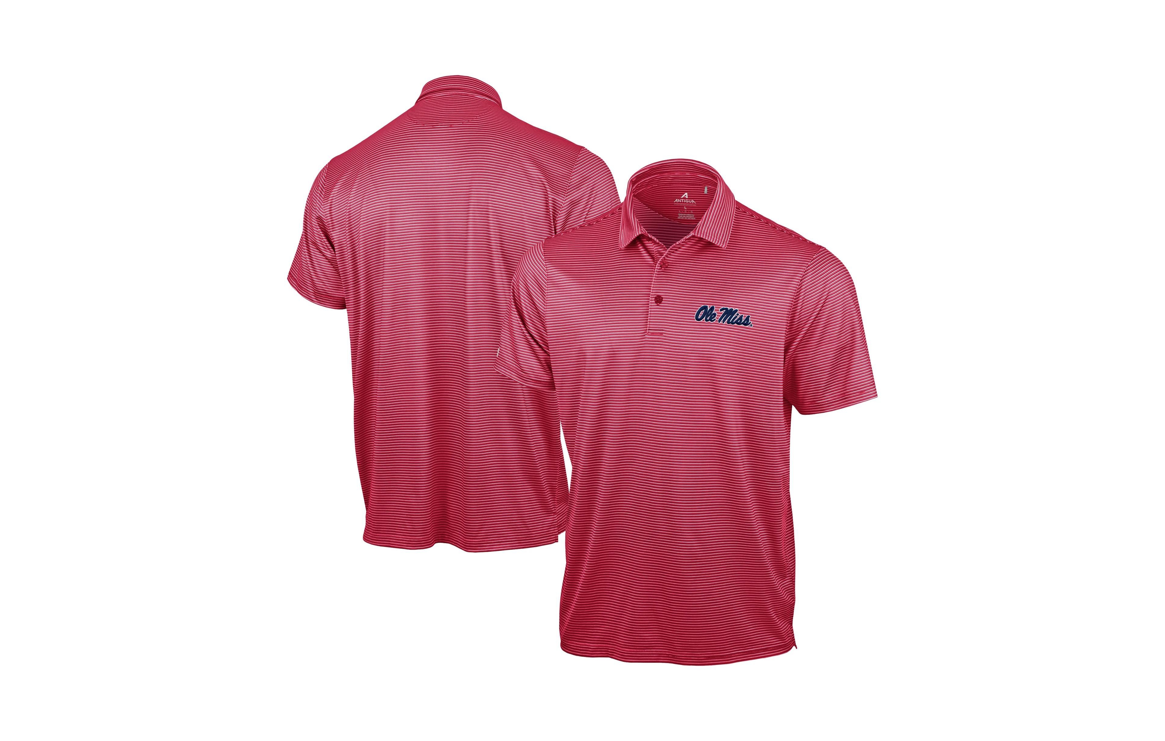 Antigua Men's Red Ole Miss Rebels Lineage Polo Shirt