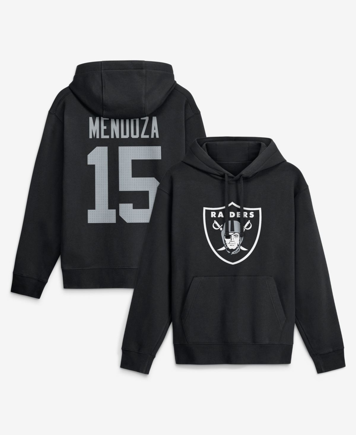 Nike Men's Fernando Mendoza Black Las Vegas Raiders Name & Number Hoodie