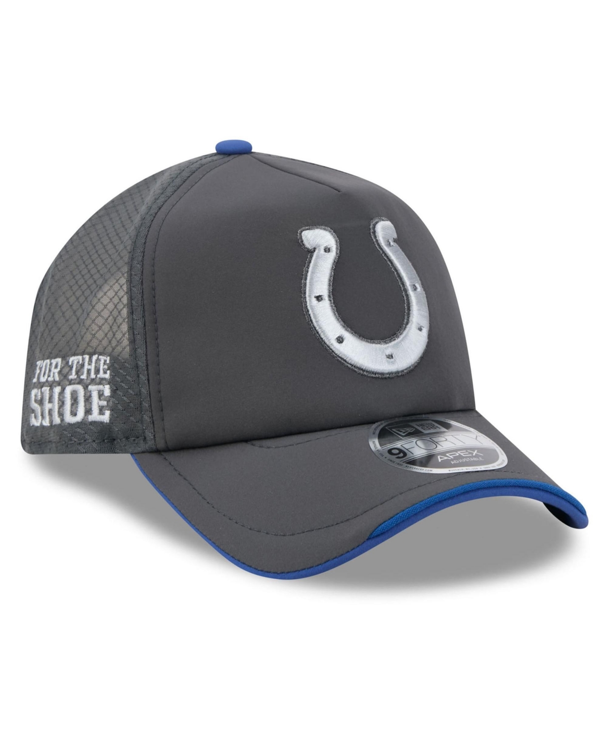 New Era Men's Anthracite Indianapolis Colts 2026 Rivalries Collection 9FORTY Apex Adjustable Hat - Anthracite