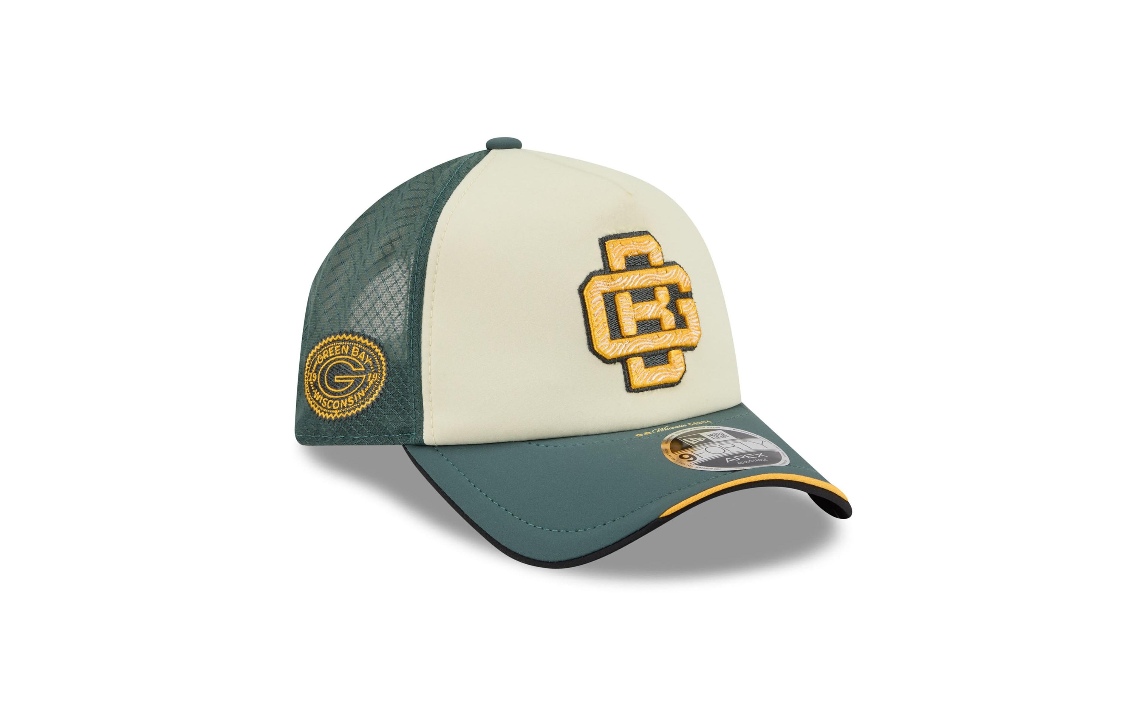 New Era Men's Cream Green Bay Packers 2026 Rivalries Collection 9FORTY Apex Adjustable Hat
