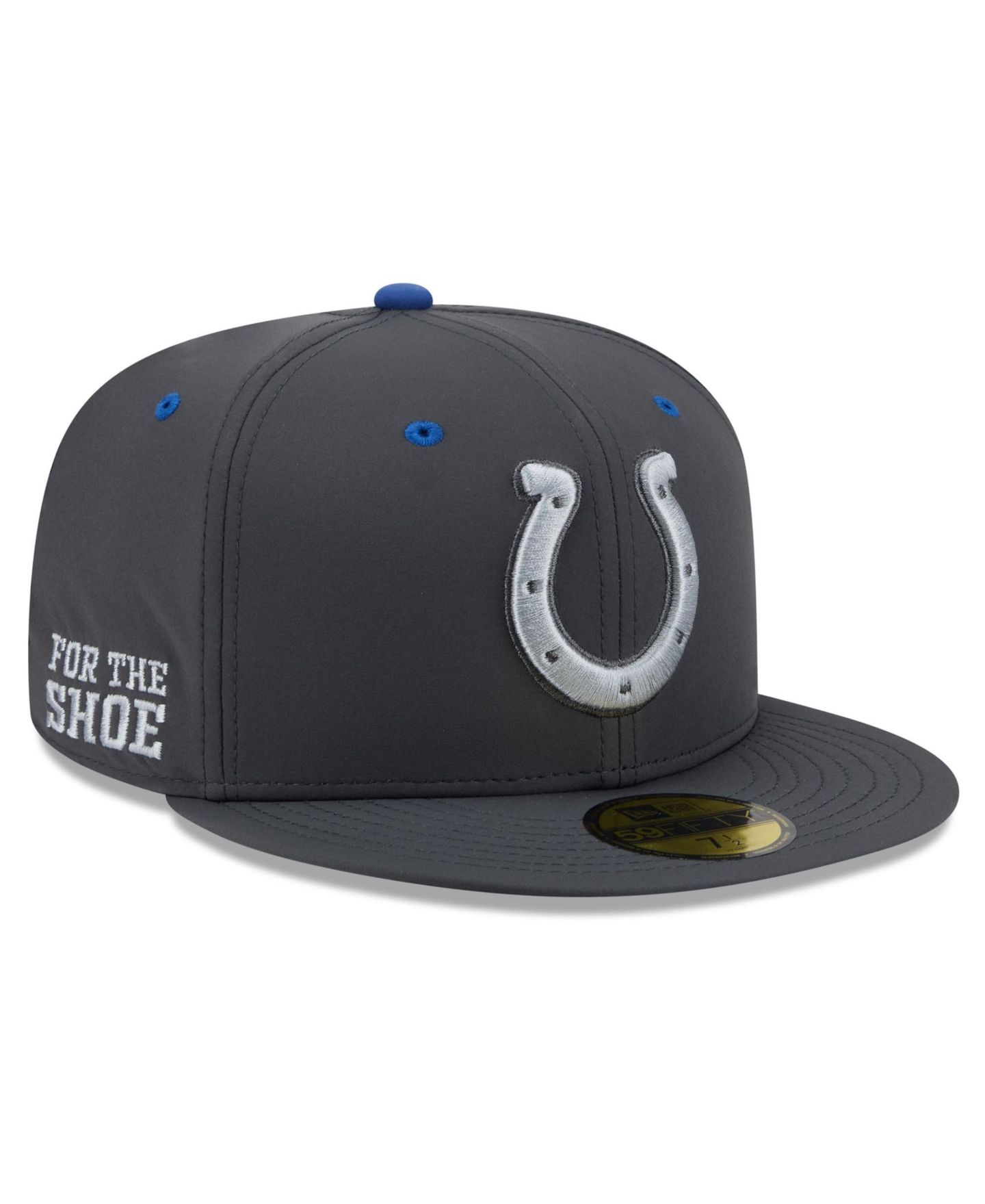 Мужская кепка New Era Anthracite Indianapolis Colts 2026 Rivalries Collection 59FIFTY Fitted Hat — фото 1