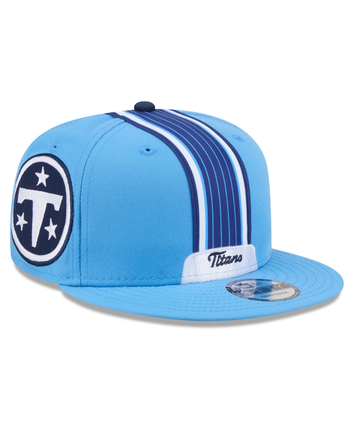 New Era Men's Light Blue Tennessee Titans 2026 Rivalries Collection Fan Pack Helmet 9FIFTY Snapback Hat