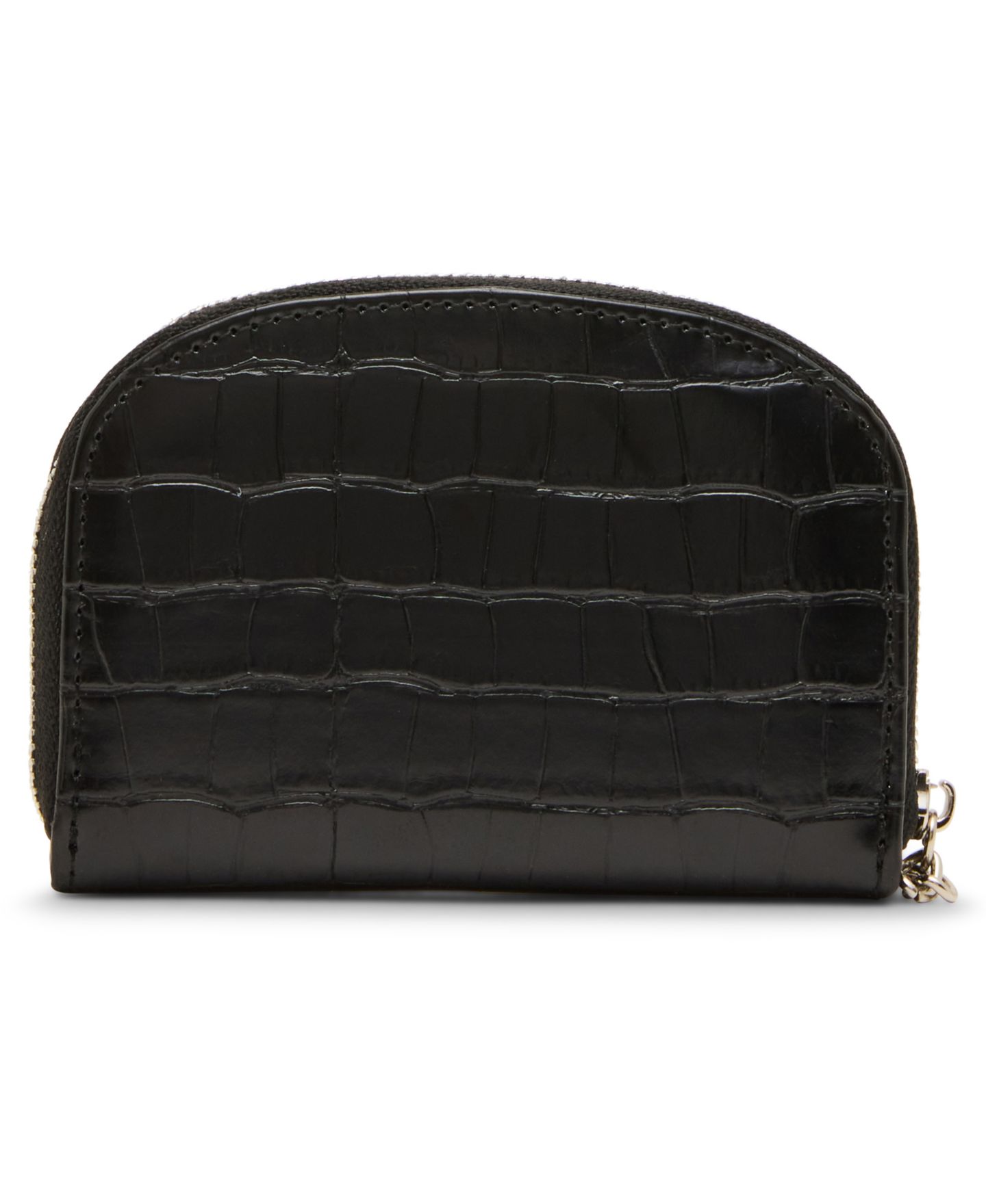 Женские кошельки Steve Madden Jadez Faux Leather Coin Purse With Zipper Closure and Key Chain, цвет: Чёрный — фото 2