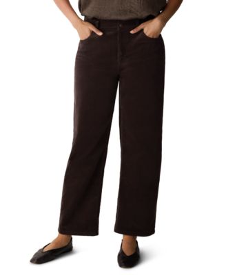 Women's Straight Ankle Corduroy Pants