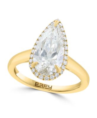 Certified Lab-Grown Diamond Pear Ring (3-1/5 ct. t.w.) in 14k Yellow Gold