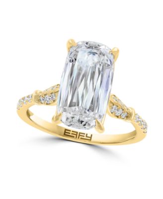 Certified Lab Grown Diamond Elongated Cushion (5-1/5 ct.t.w.) Ring in 14K Gold