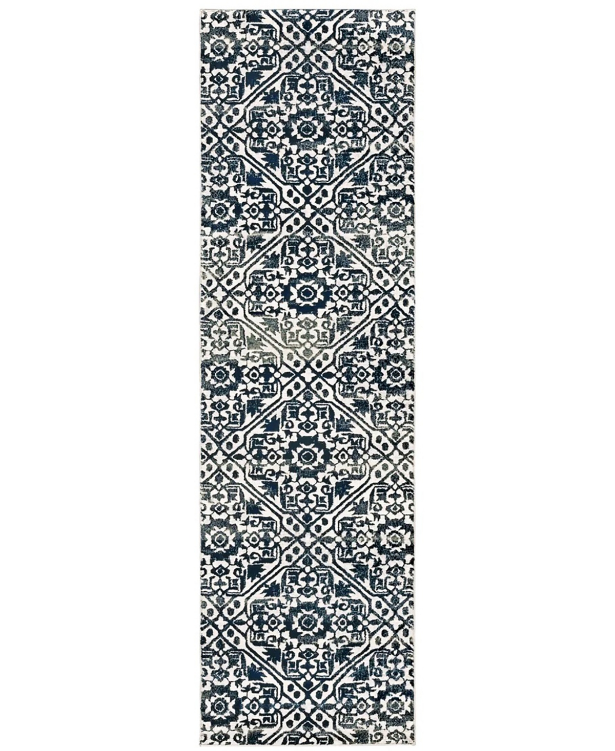B5506E068230ST 2 ft. 3 in. x 7 ft. 6 in. Bowen Rectangular Area Rug - Navy