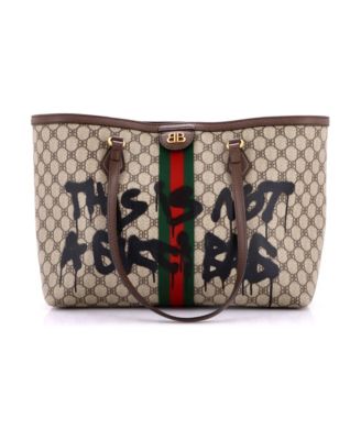 Medium x Gucci The Hacker Project Tote Graffiti BB Coated Canvas