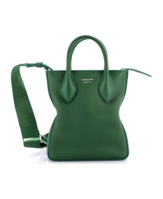 Mini Vertical Fold Side Star Tote Leather