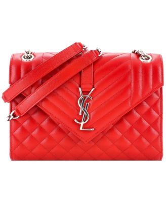 Medium Classic Monogram Envelope Satchel Mixed Matelasse Leather