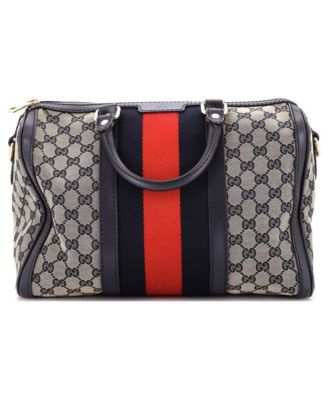 Medium Vintage Web Boston Bag GG Canvas